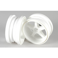 FG 06105/02 Std Wheel 1:6, White, 2pcs