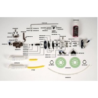 FG 09545 Hydraulic Brake Set, Suitable for Front and Rear Axles.