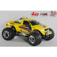 24010R.15 MONSTER TRUCK: 4WD, WB535, RTR, Yellow Body