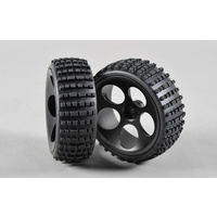 FG 60215/06 Off-Road Buggy Tyres M Narrow Glued, Black, 2pcs.