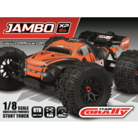 Team Corally - 2021 version JAMBO XP 1/8 Monster Truck LWB RTR 6S Brushless Power.