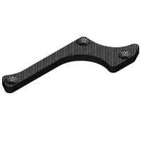 Team Corally - Suspension arm stiffener - A - Lower Front - Left - Graphite 3mm - 1 pc