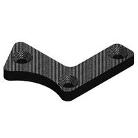 Team Corally - Suspension arm stiffener - B - Lower Front - Right - Graphite 3mm - 1 pc
