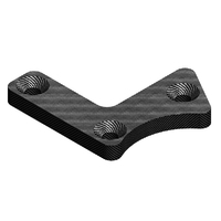 Team Corally - Suspension arm stiffener - B - Lower Front - Left - Graphite 3mm - 1 pc