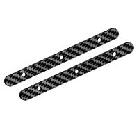 Team Corally - Chassis Brace Stiffener - Rear - fits part C-00180-016 - Graphite 2.5mm - 2 pcs
