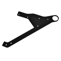 Team Corally - Wheelie Bar Plate - Graphite - 1 pc