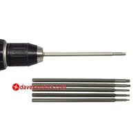 Hex Driver Tips Set, 6pce 2/2.5/3.0/4.0/5.0mm, 160mm long.