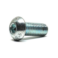 CFR M4–0.7 Coarse x 8mm Alloy Steel 12.9 Zinc Plated Button Head Socket Screw, 10pce