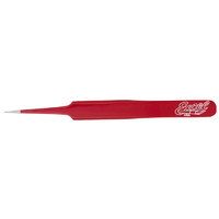 EXCEL 30427 4.5  STRAIGHT POINT TWEEZERS (RED)