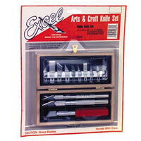 EXCEL 44382 EXCEL HOBBY KNIFE SET IN WOOD BOX