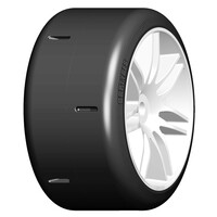 GRP 1:5 TC W03 SLICK XM2 Soft Mounted on White Wheel 1 Pair.