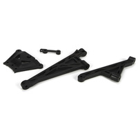 LOSB2558 5IVE-T F&R Chassis Brace & Spacer Set.